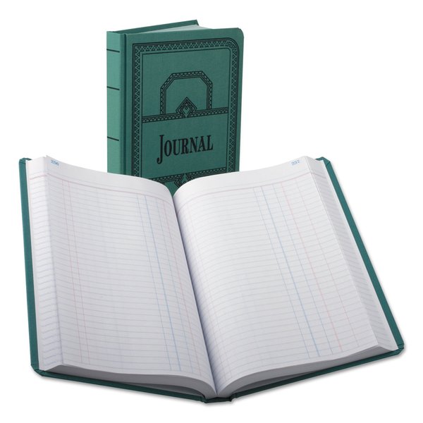 Boorum & Pease Journal Book, with Blue Cover, 7.7" x 12.1", 500 Pg 66-500-J